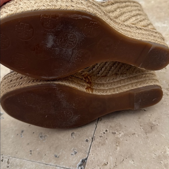 Tory Burch Cream Espadrille Wedges - Picture 8 of 8